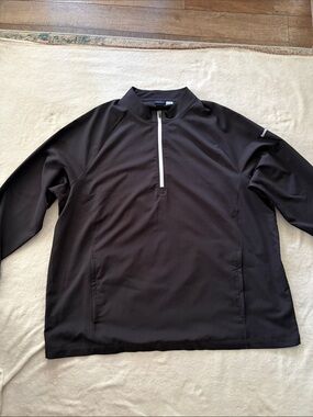 Reebok Golf Black 1/4 zip Jacket